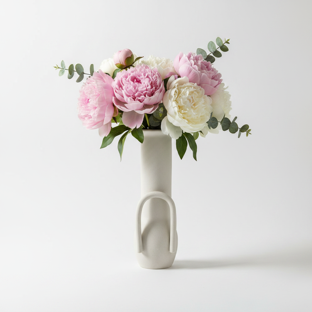 Nordic Ceramic Vase | Minimalist Decorative Vase for Home & Office