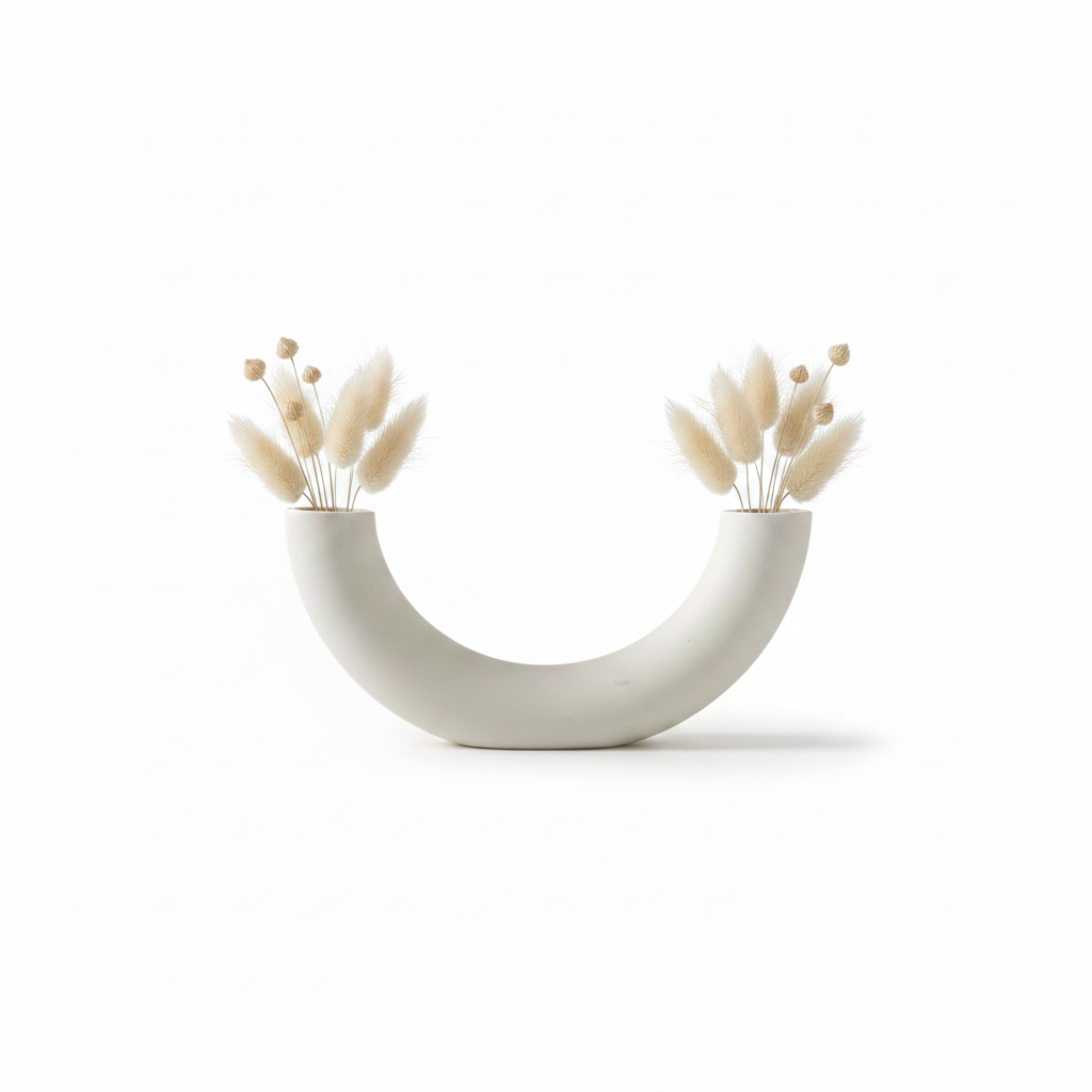 Nordic Ceramic Vase | Minimalist Decorative Vase for Home & Office