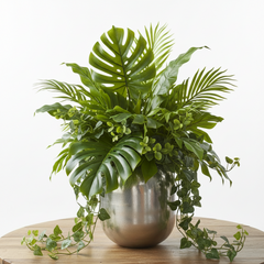 Silver Aluminum Vase | Modern Decorative Flower Vase
