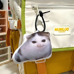 Oiiaioooooiai Cat Voice Keychain Decompression with Sound German Kitten Voice Pendant Reverses Cat Voice Doll