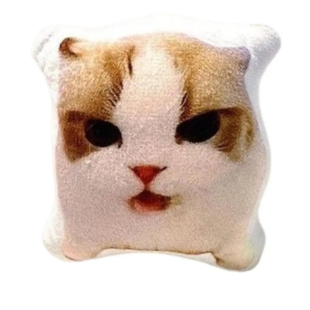 Voice Doll Cat Voice Keychain With Sound Decompression Soft Plush Squeeze Talking Cat Keychain Realistic Meow Sound Kids Toy