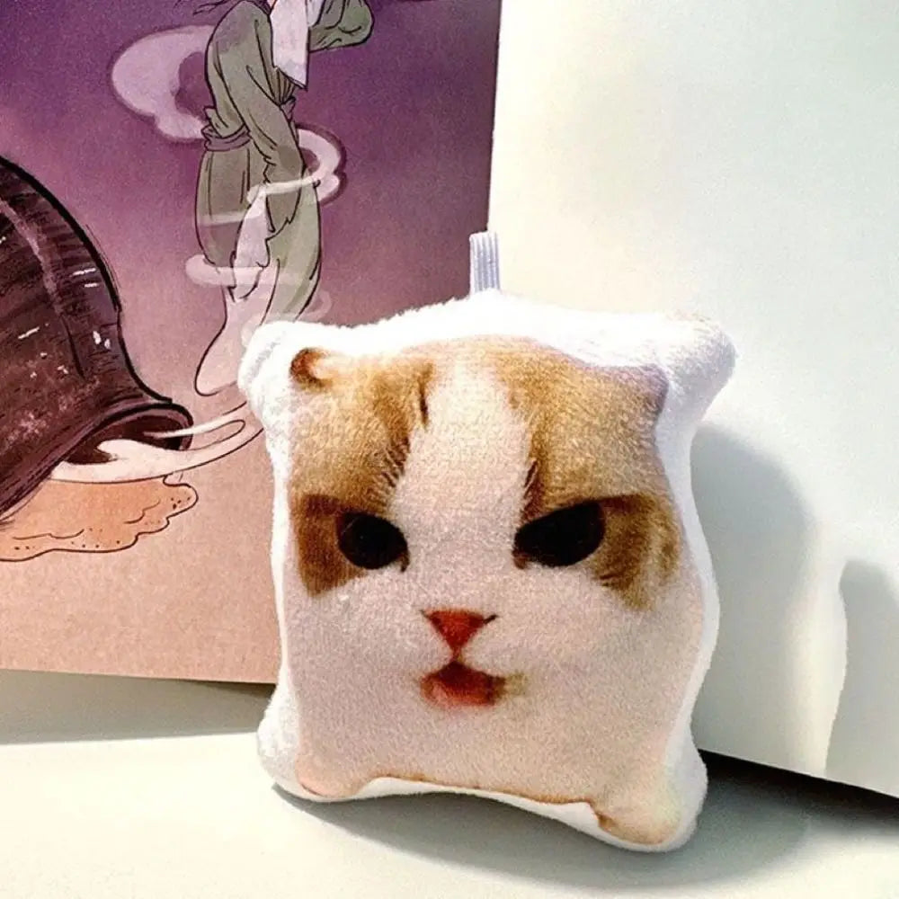 Oiiaioooooiai Cat Voice Keychain Decompression with Sound German Kitten Voice Pendant Reverses Cat Voice Doll