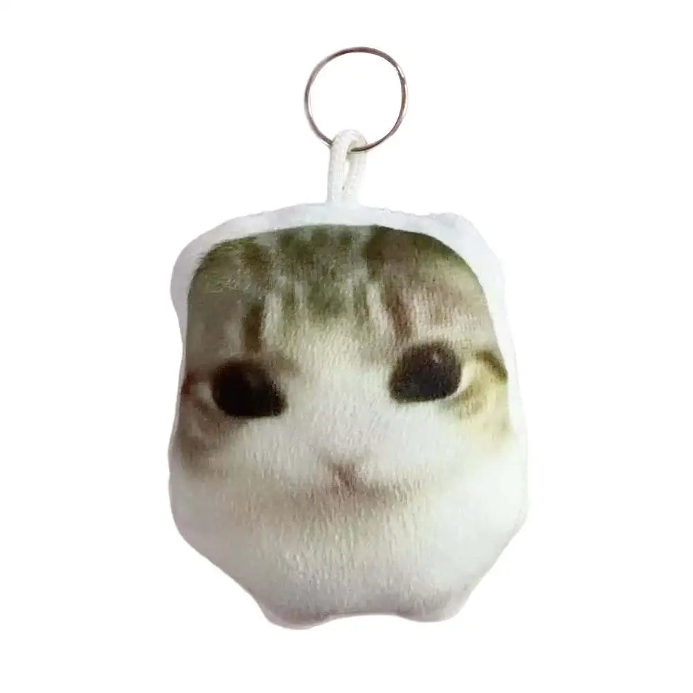 Portable OMG Cat Squeeze Talking Cat For Bag Cat Voice Keychain Plush Stress Relief with Sound Funny Bag Pendant Charm Gift