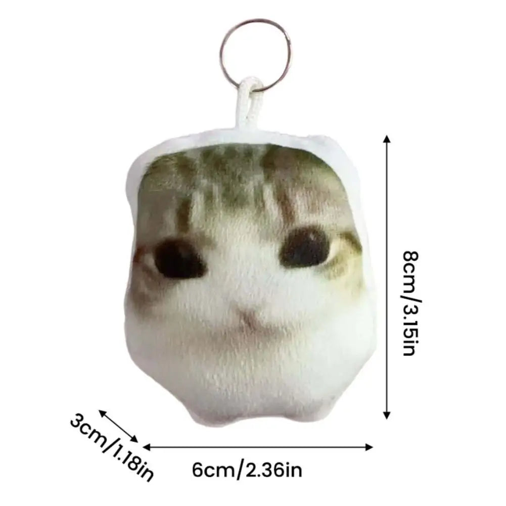 Portable OMG Cat Squeeze Talking Cat For Bag Cat Voice Keychain Plush Stress Relief with Sound Funny Bag Pendant Charm Gift