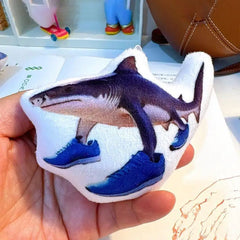Ai Shan Hai Jing Plush Voice-making Pendant Keychains Tung Tung Sahur Figure Funny Italian Brainrot Animals Keychains