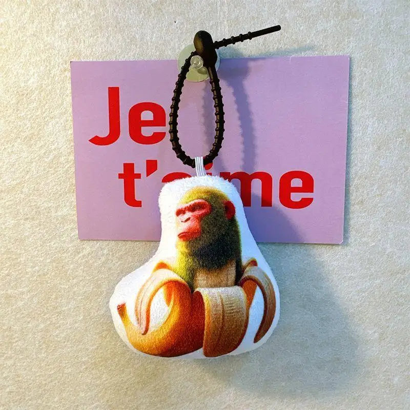Ai Shan Hai Jing Plush Voice-making Pendant Keychains Tung Tung Sahur Figure Funny Italian Brainrot Animals Keychains