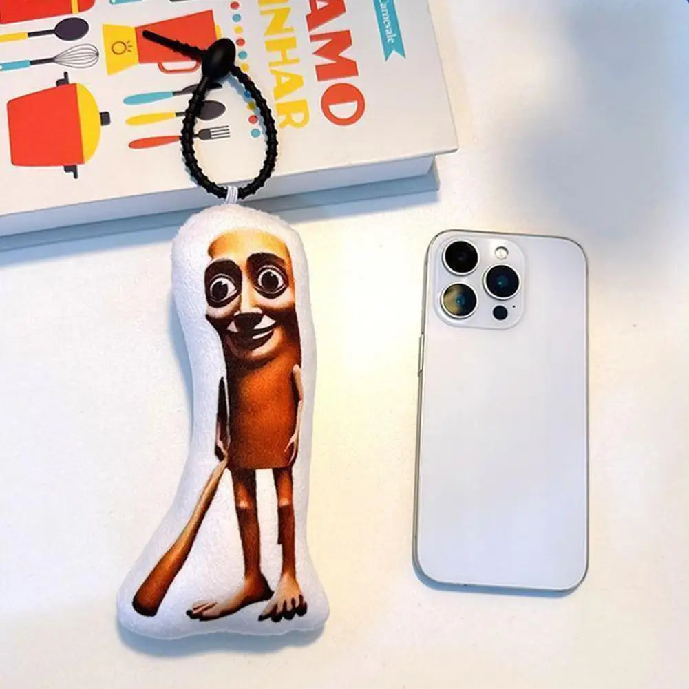 Ai Shan Hai Jing Plush Voice-making Pendant Keychains Tung Tung Sahur Figure Funny Italian Brainrot Animals Keychains